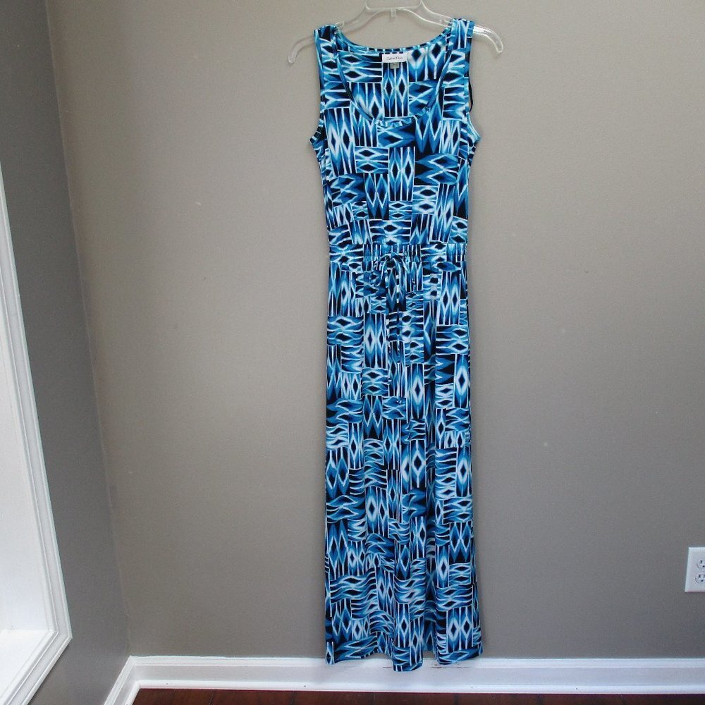 Womens Calvin Klein Maxi Dress Blue Size 2